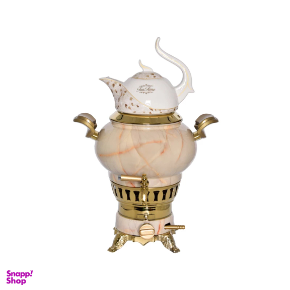 قوری و سماور گازی کروپ ست مدل ساحر کد 700101 گنجایش 6 لیتر