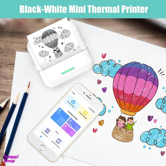 مینی پرینتر حرارتی ناب سل مدل پرتابل شارژی کد Nab-1