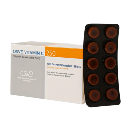 قرص جویدنی ویتامین ث 250 میلی گرم اسوه بسته 100 عددی