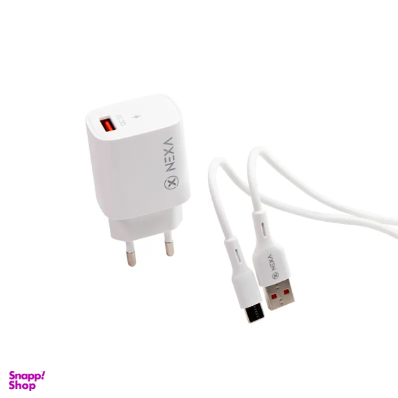 شارژر دیواری نکسا مدل C118C به همراه کابل Type-C