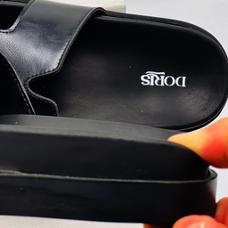 صندل طبی مردانه دوریس مدل پژمان کد 02 رنگ مشکی