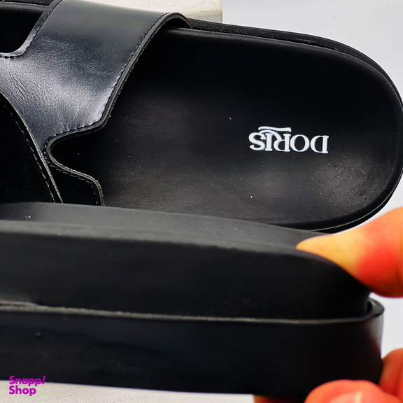 صندل طبی مردانه دوریس مدل پژمان کد 02 رنگ مشکی