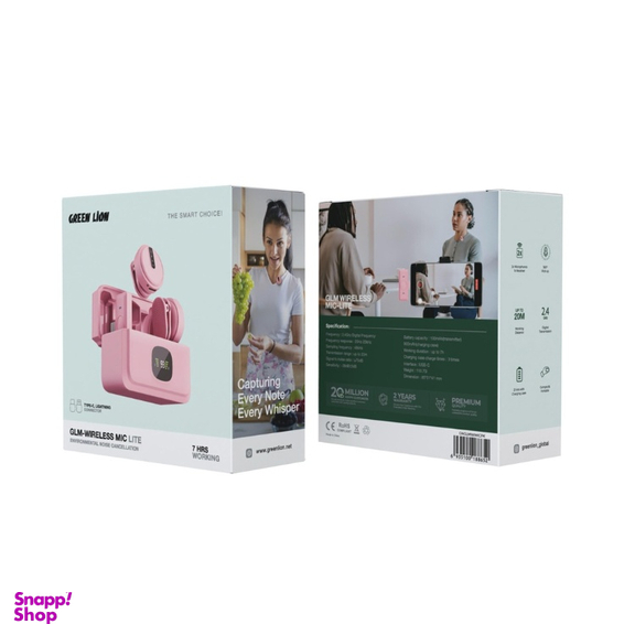 میکروفون بی سیم یقه‌ ای گرین لاین مدل GLM LITE کد GNGLMWIMICBK