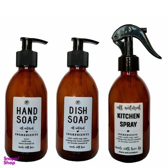 پمپ مایع دستشویی مدل آر مجموعه 2 عددی به همراه اسپری