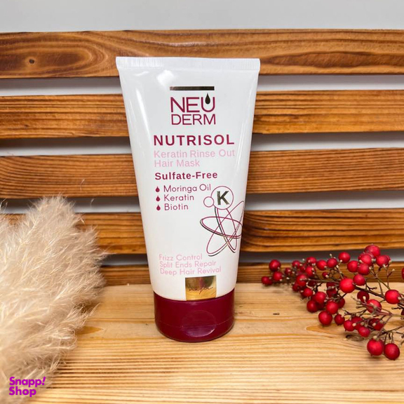 ماسک مو کراتینه فاقد سولفات نئودرم مدل Nutrisol حجم 150 میلی لیتر