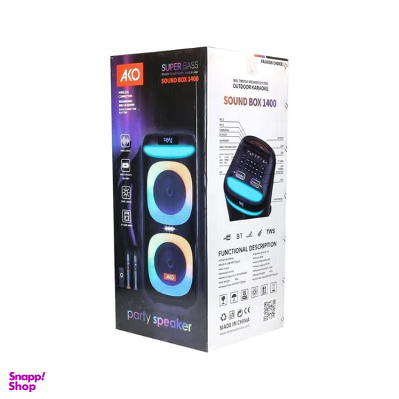 اسپیکر بلوتوثی قابل حمل آکو مدل Sound Box 1400