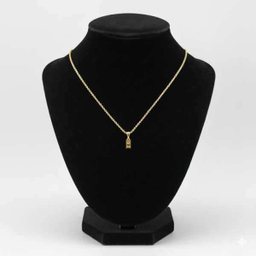 آویز گردنبند طلا 18 عیار زنانه مدل شمش کد 1183