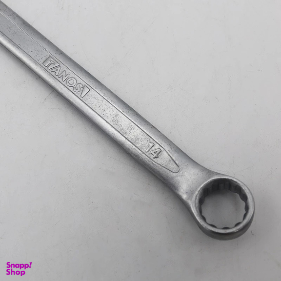 آچار یکسر تخت و یکسر رینگی تانوس مدل SMT-TANOS-14MM-TAKHT-RING سایز 14 میلی متر