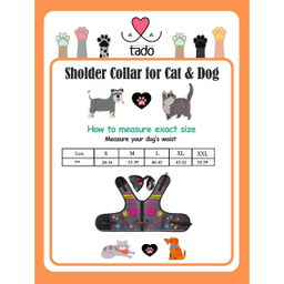 قلاده کتفی سگ و گربه تادو کد S108 سایز M