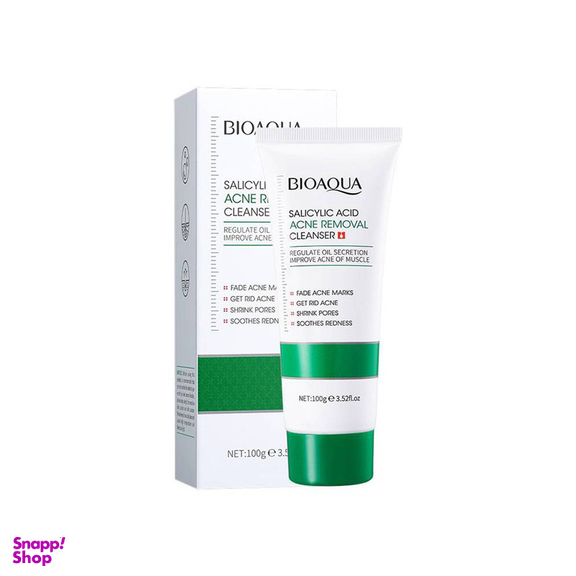 فوم شستشو صورت بایو آکوآ مدل سالیسیلیک اسید حجم 100 میلی لیتر