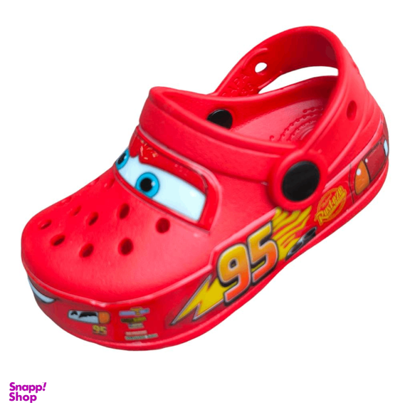 صندل پاپا کد 129110 مدل ماشین ها رنگ قرمز