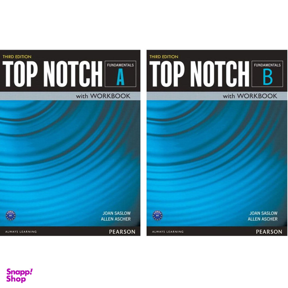 کتاب Top Notch Fundamentals Third Edition اثر Joan Saslow and Allen Ascher انتشارات Pearson مجموعه دو جلدی به همراه سی دی