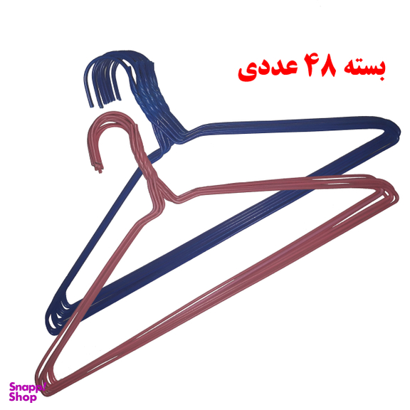 چوب رختی آویز لباس مدل M313 بسته 48 عددی