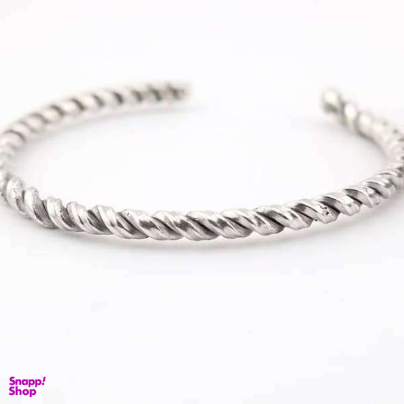 بنگل نقره مردانه مدل پیچی کد 0115