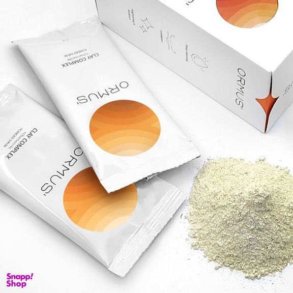 ماسک صورت اورموس مدل کمپلکس خاک رس و بابونه وزن 30 گرم بسته 5 عددی