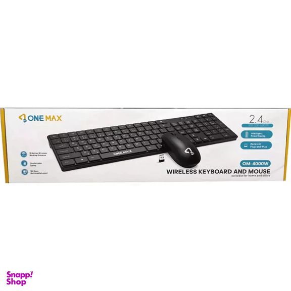 کیبورد و ماوس بی سیم وان مکس مدل OM-4000W