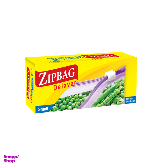 کیسه زیپ دار زیپ بگ دلاور مدل small بسته 30 عددی