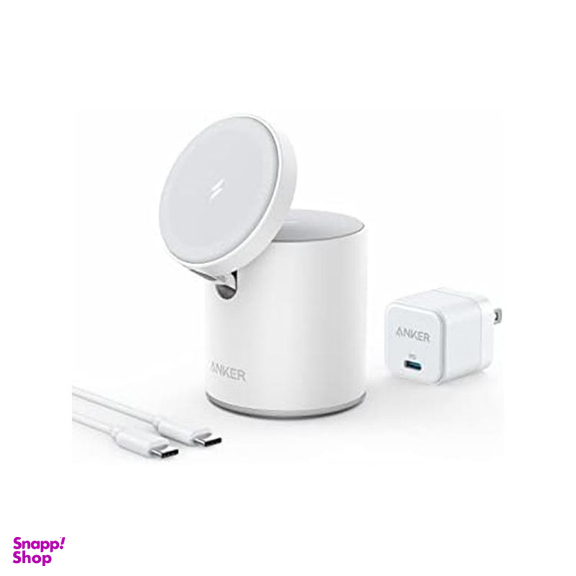 شارژر بی سیم انکر مدل B2568 به همراه کابل و آداپتور Type-C