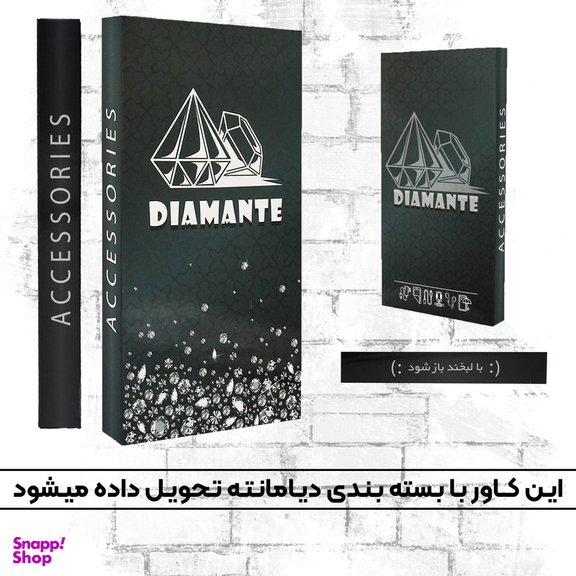 کیف کلاسوری دیامانته مدل Scusa Bk مناسب گوشی موبایل سامسونگ Galaxy A26 به همراه بند آویز