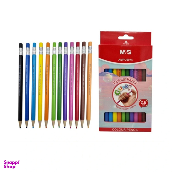 مداد رنگی 12 رنگ ام اند جی مدل AMPU6974
