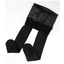 جوراب شلواری زنانه جی وی جی مدل تو خزدار رنگ مشکی