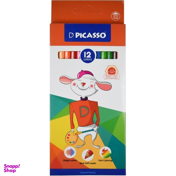 مداد رنگی 12 رنگ پیکاسو مدل 12 Colors