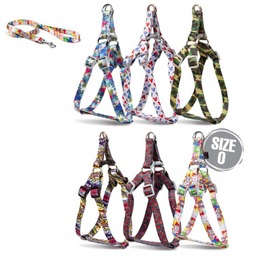 قلاده کتفی گربه و سگ نیناپت مدل ریتم کد 4130 سایز صفر به همراه لید