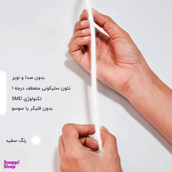 ریسه نئون فلکسی مدل v12 طول 2 متر