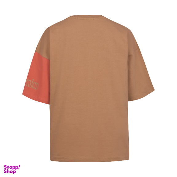 ست تیشرت و شلوارک زنانه لوینت کد 6341 رنگ کرم گلبهی