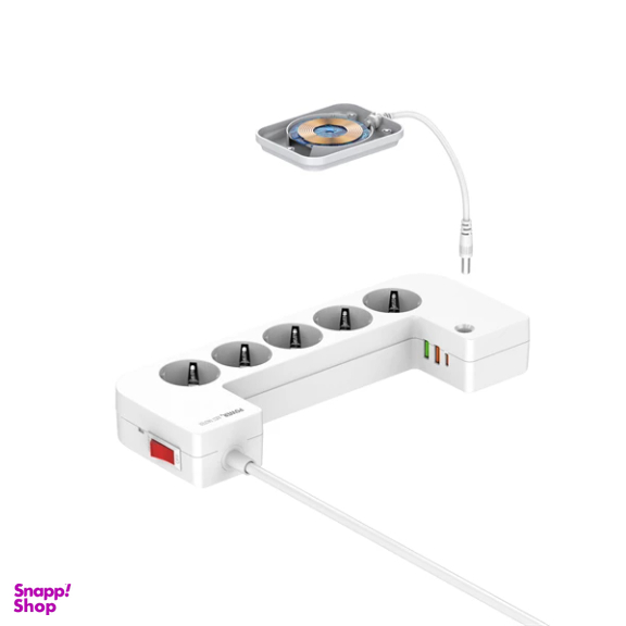 شارژر بی سیم و چند راهی برق الدینیو مدل LDNIO SN5311W