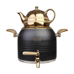 ست کتری و قوری نزاز مدل قالب ترک رنگی