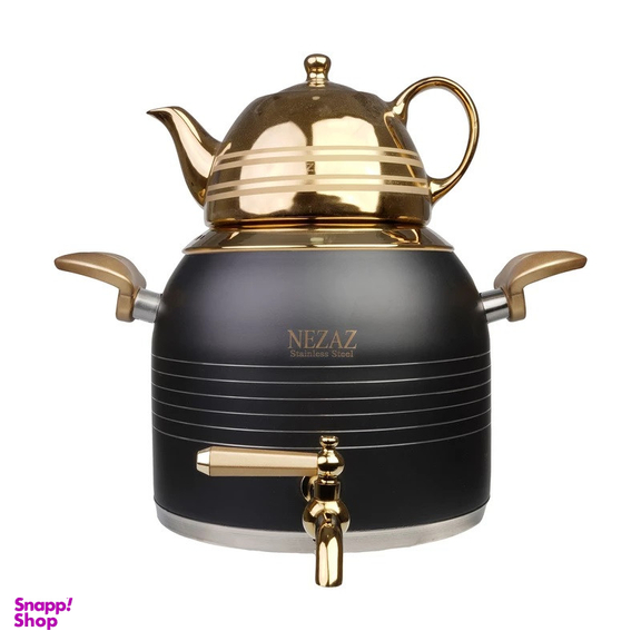 ست کتری و قوری نزاز مدل قالب ترک رنگی