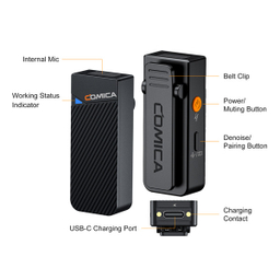 ست میکروفن بی سیم کامیکا مدل Vimo C3