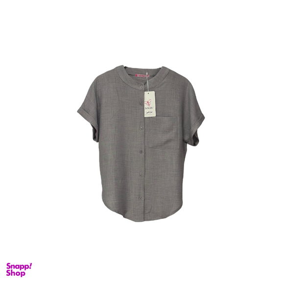 بلوز زنانه بل فی کد 11941 رنگ خاکستری