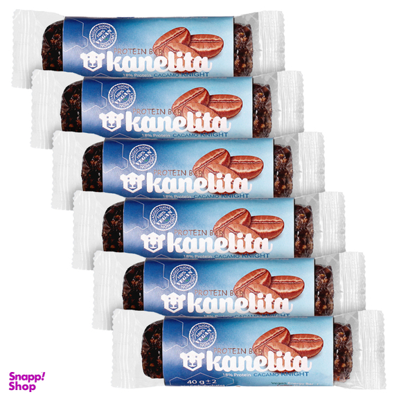 پروتئین بار گیاهی کاکائو تلخ و بادام زمینی کاکامو نایت کنلیتا 40 گرم بسته 6 عددی