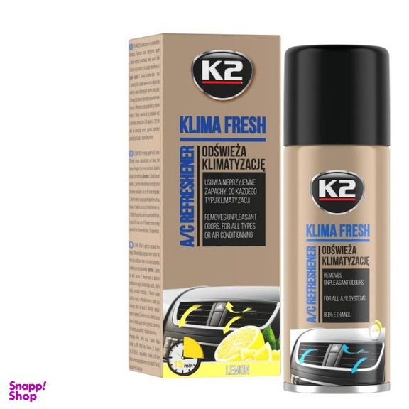 اسپری خوشبوکننده و ضدعفونی کننده کابین خودرو کی تو مدل Klima Fresh Lemon حجم 150 میلی لیتر