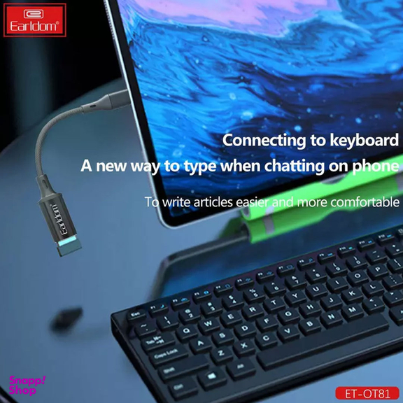 مبدل OTG آیفون USB به Lightning ارلدام مدل ET-OT81