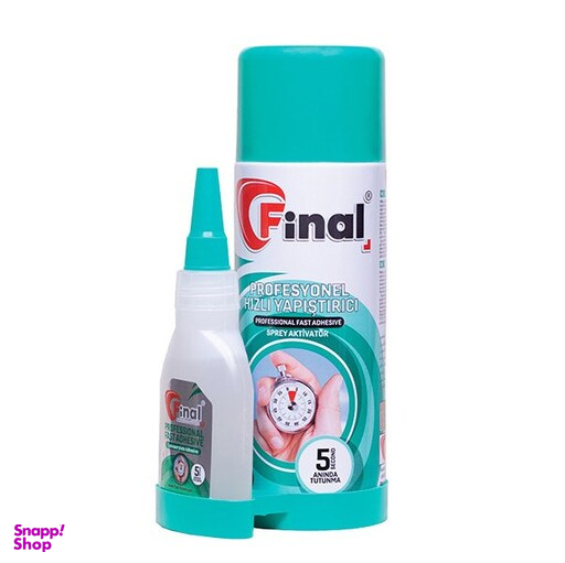 چسب یک دو سه فاینال مدل Fi4100 حجم 120 میلی‌ لیتر