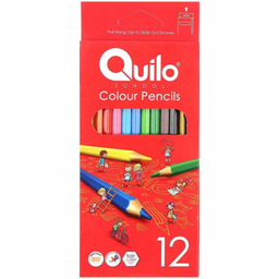 مداد رنگی 12 رنگ جعبه مقوایی کوییلو کد Q12