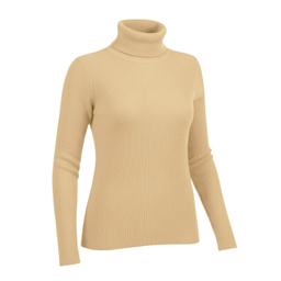 بلوز یقه اسکی زنانه طرح کبریتی کد 68 رنگ نخودی