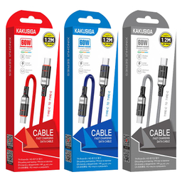 کابل PD تبدیل USB-C به USB-C کاکو مدل 60W کد KSC-696 طول 1.2 متر