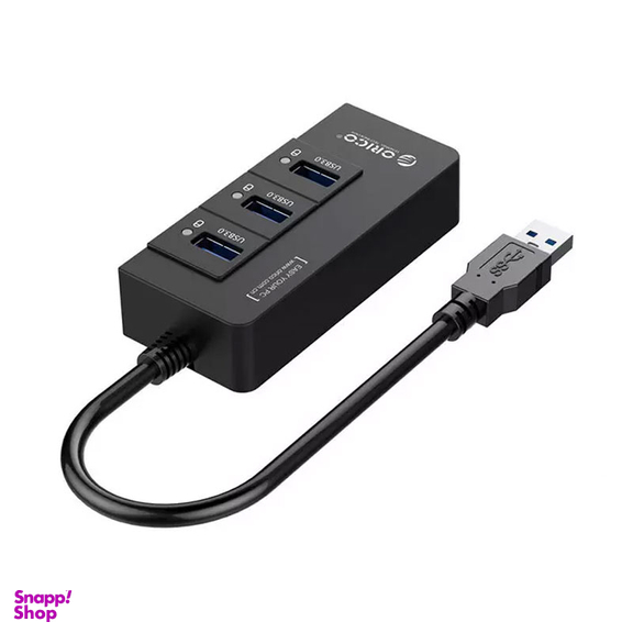 هاب 3 پورت USB 3.0 اوریکو مدل HR01-U3 همراه با پورت RJ45