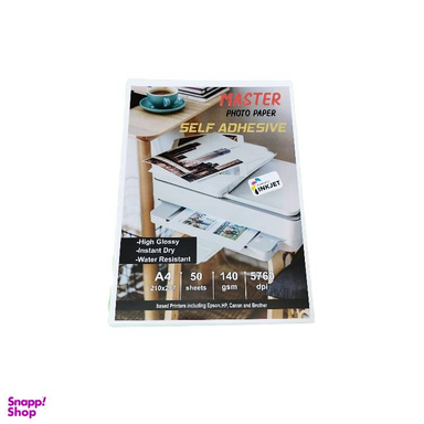 کاغذ پشت چسب دار فتوگلاسه کد M140 بسته 100 عدی