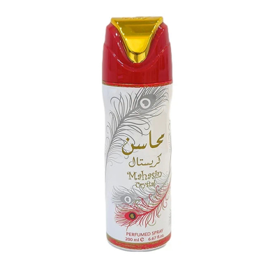 اسپری خوشبو کننده بدن لطافه مدل محاسن کریستال حجم 200 میلی لیتر