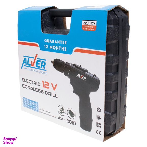 دریل پیچ گوشتی شارژی آلور مدل AV-2010