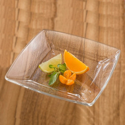 پیش دستی لیمون مدل مربع شیشه ای کد 215500 بسته 6 عددی