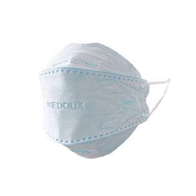 ماسک سه بعدی آبی مداکس (Medoux) بسته 25 عددی