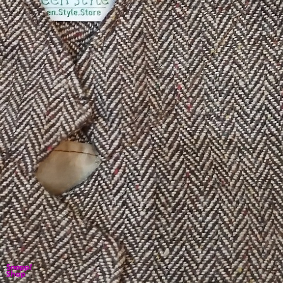 پالتو زنانه طرح جناغی رنگ نسکافه ای