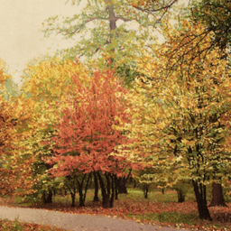 تابلو فرش دستباف سی پرشیا مدل منظره پاییزی کد 903427