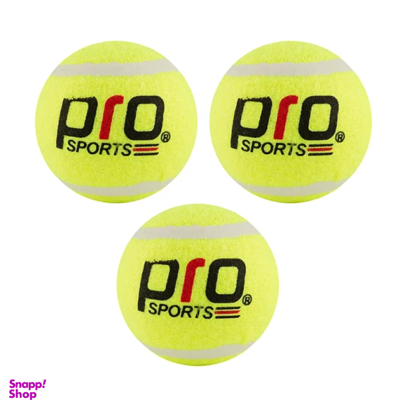توپ تنیس پرو اسپرتز مدل خاکی بسته سه عددی
